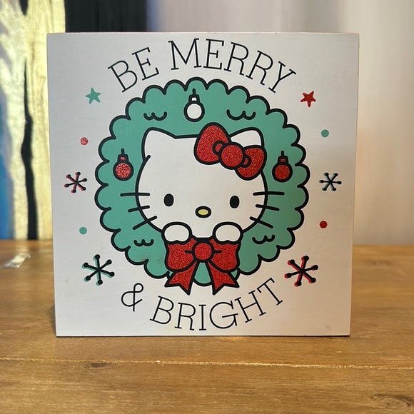 Hello Kitty Other - Hello Kitty Be Merry and Bright Christmas Wooden Decor new